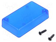 Enclosure: multipurpose; X: 35mm; Y: 65mm; Z: 15mm; 1551; ABS; blue HAMMOND