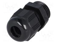 Cable gland; M16; 1.5; IP68; polyamide 6; black; HELUTOP® HT HELUKABEL
