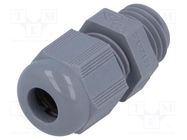 Cable gland; M12; 1.5; IP68; polyamide; dark grey; HELUTOP HT-M HELUKABEL