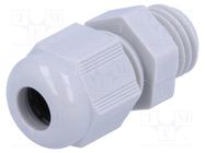 Cable gland; M12; 1.5; IP68; polyamide; grey; HELUTOP HT-M HELUKABEL