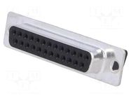 Connector: D-Sub; PIN: 25; female; for cable; Type: w/o contacts TE Connectivity