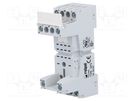 Socket; PIN: 8; 12A; 300VAC; on panel,for DIN rail mounting RELPOL
