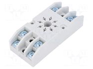 Socket; PIN: 8; 10A; 250VAC; on panel; screw terminals; -40÷70°C RELPOL