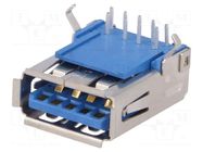 Connector: USB A; socket; on PCBs; THT; angled 90°; USB 3.0 AMPHENOL COMMUNICATIONS SOLUTIONS