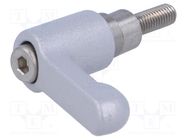 Lever; adjustable; Thread len: 14mm; Lever length: 30mm ELESA+GANTER