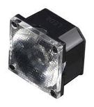 LED LENS, SPOT, CLEAR, SILICONE, SQUARE