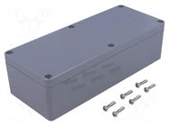 Enclosure: multipurpose; X: 80mm; Y: 195mm; Z: 55mm; ABS; dark grey GAINTA