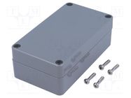 Enclosure: multipurpose; X: 65mm; Y: 115mm; Z: 40mm; ABS; dark grey GAINTA