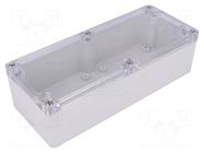 Enclosure: multipurpose; X: 80mm; Y: 195mm; Z: 55mm; polycarbonate GAINTA