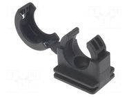 Bracket; polyamide; HelaGuard; black; UL94V-2; Size: 16; -50÷135°C HELLERMANNTYTON