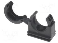 Bracket; polyamide; HelaGuard; black; UL94V-2; Size: 21; -50÷135°C HELLERMANNTYTON