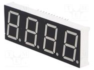 Display: LED; 7-segment; 20.32mm; 0.8"; No.char: 4; green; 5.6mcd WENRUN