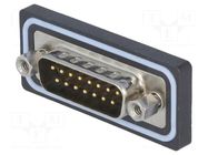 Connector: D-Sub; PIN: 15; socket; male; straight; soldering; IP67 AMPHENOL COMMUNICATIONS SOLUTIONS