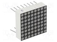 Display: LED; matrix; 8x8; red; 3÷4.5mcd; anode; 20x20mm; 1.8÷2.4V LUCKYLIGHT