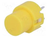 Switch: keypad; Pos: 2; SPST-NO; 0.01A/35VDC; yellow; none; THT; 1.3N HIGHLY ELECTRIC