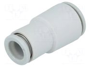 Push-in fitting; straight,reductive; -1÷10bar; polypropylene SMC