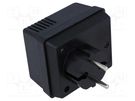 Enclosure: for power supplies; vented; X: 62mm; Y: 73mm; Z: 48mm; ABS MASZCZYK