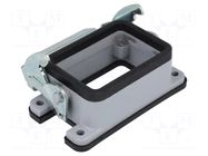 Enclosure for connectors: HDC; size 44.27; for panel mounting ILME