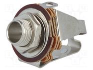 Socket; Jack 6,3mm; female; open,stereo; ways: 3; 9mm NINIGI