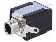 Connector: Jack 6,3mm; socket; stereo; ways: 3; straight; 10mm NINIGI