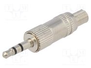 Connector: Jack 3,5mm; plug; male; stereo,with strain relief 