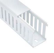CLOSED SLOT DUCT, PC/ABS, GRY, 37.5X25MM