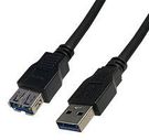USB CABLE, 3.0 TYPE A PLUG-RCPT, 3M