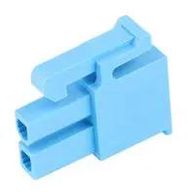CONN HOUSING, RCPT, 2POS, 2ROW, BLU
