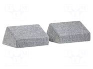 Car loudspeaker enclosure; MDF; grey melange; 6x9"; Case: closed BASSER