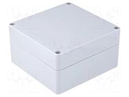 Enclosure: multipurpose; X: 120mm; Y: 122mm; Z: 65mm; EURONORD; grey FIBOX