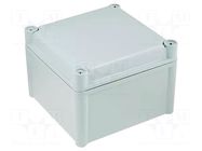 Enclosure: multipurpose; X: 188mm; Y: 188mm; Z: 130mm; SOLID; grey FIBOX