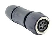 INDUSTRIAL CIRCULAR, PLUG, 6POS, CABLE