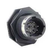 CIRCULAR CONN, RCPT, 8POS, JAM NUT