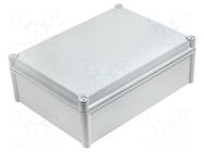 Enclosure: multipurpose; X: 278mm; Y: 378mm; Z: 130mm; SOLID; grey FIBOX