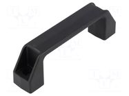 Holder; technopolymer PA; black; H: 41mm; L: 137mm; W: 26mm; F2: 2.5kN ELESA+GANTER