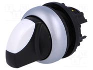 Switch: rotary; 22mm; Stabl.pos: 1; white-black; none; IP66; Pos: 3 EATON ELECTRIC