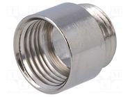 Thread adapter; Int.thread: M16; Ext.thread: PG9; brass; nickel LAPP