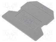 Separating plate; grey; PC-1.5,PC-10,PC-16,PC-2.5,PC-4,PC-6 DEGSON ELECTRONICS