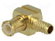 Connector: MCX; plug; male; angled 90°; 50Ω; RG174,RG188,RG316 NINIGI