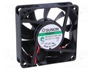 Fan: DC; axial; 12VDC; 70x70x20mm; 49m3/h; 33dBA; Vapo; Len: 300mm SUNON