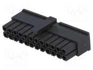 Plug; wire-board; female; MF30; 3mm; PIN: 24; w/o contacts Amphenol Communications Solutions