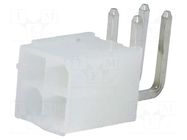 Connector: wire-board; socket; male; PIN: 4; MF42; angled 90°; 7A AMPHENOL COMMUNICATIONS SOLUTIONS