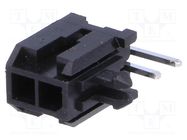 Socket; wire-board; male; 3mm; PIN: 2; THT; on PCBs,PCB snap; 5A NINIGI