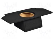 Car loudspeaker enclosure; MDF; black; textil; 250mm; Ford; 15l BASSER