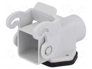 Enclosure for connectors: HDC; size 21.21; with latch; side; M20 ILME