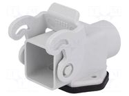 Enclosure for connectors: HDC; size 21.21; with latch; side; M20 ILME