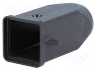 Enclosure: for HDC connectors; CK; size 21.21; Locking: for latch ILME