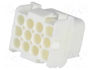 Connector: wire-wire; plug/socket; male/female; PIN: 12; 600V; 3x4 TE Connectivity