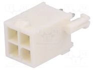 Connector: wire-board; socket; male; PIN: 4; 600V; straight; THT TE Connectivity