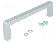 Holder; aluminium; grey; H: 40mm; L: 146.5mm; W: 12.2mm; handle MENTOR